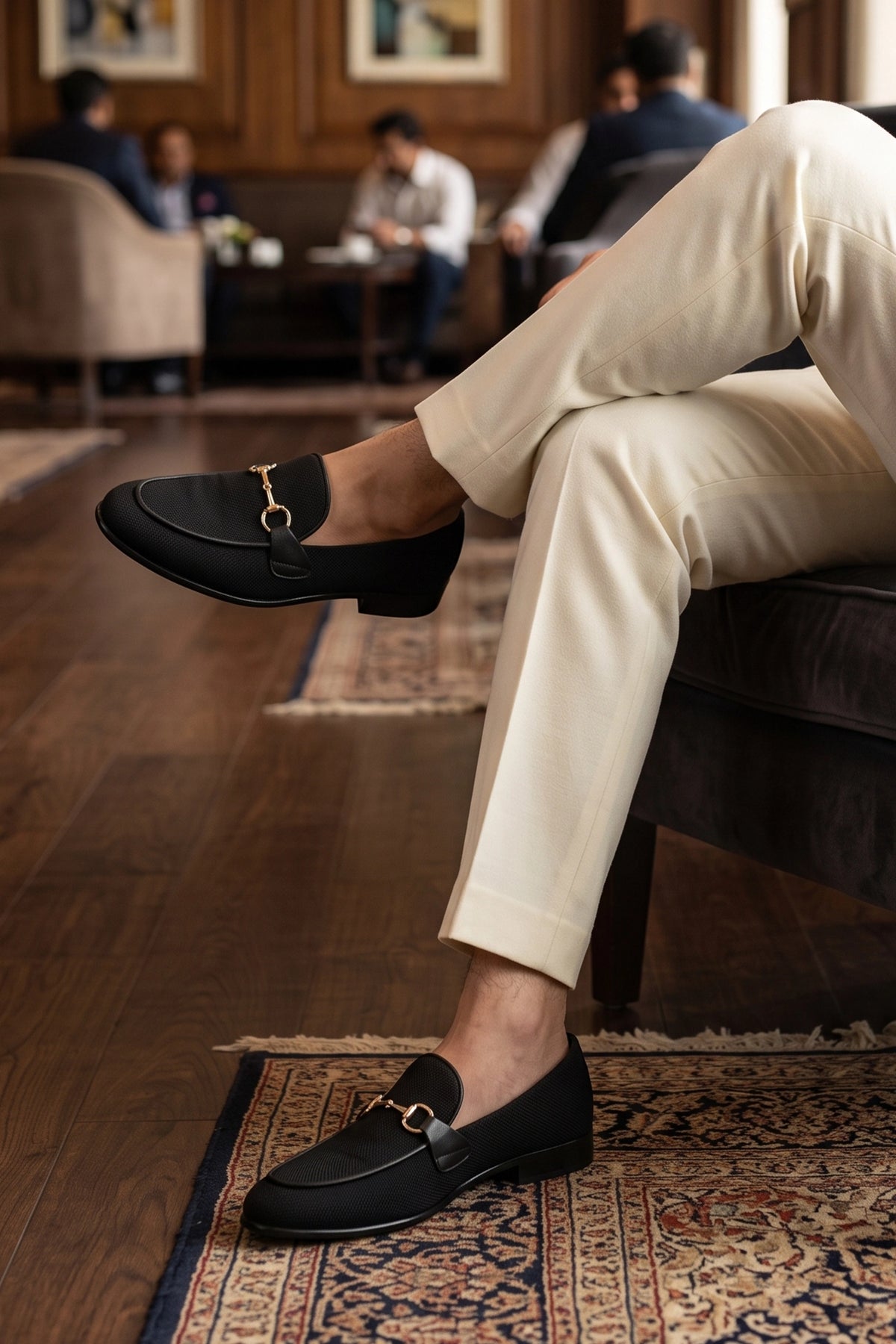 Black Horsebit Mens Formal Shoes 0111226