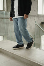 Black Mens Sneakers Shoes 0120623