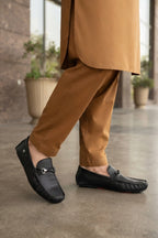Black Modern Loafers For Men 0130954