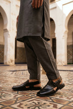 Black Peshawari Chappal 0141070
