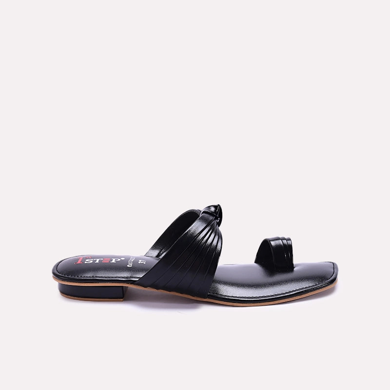 Black Casual Slippers 0412836