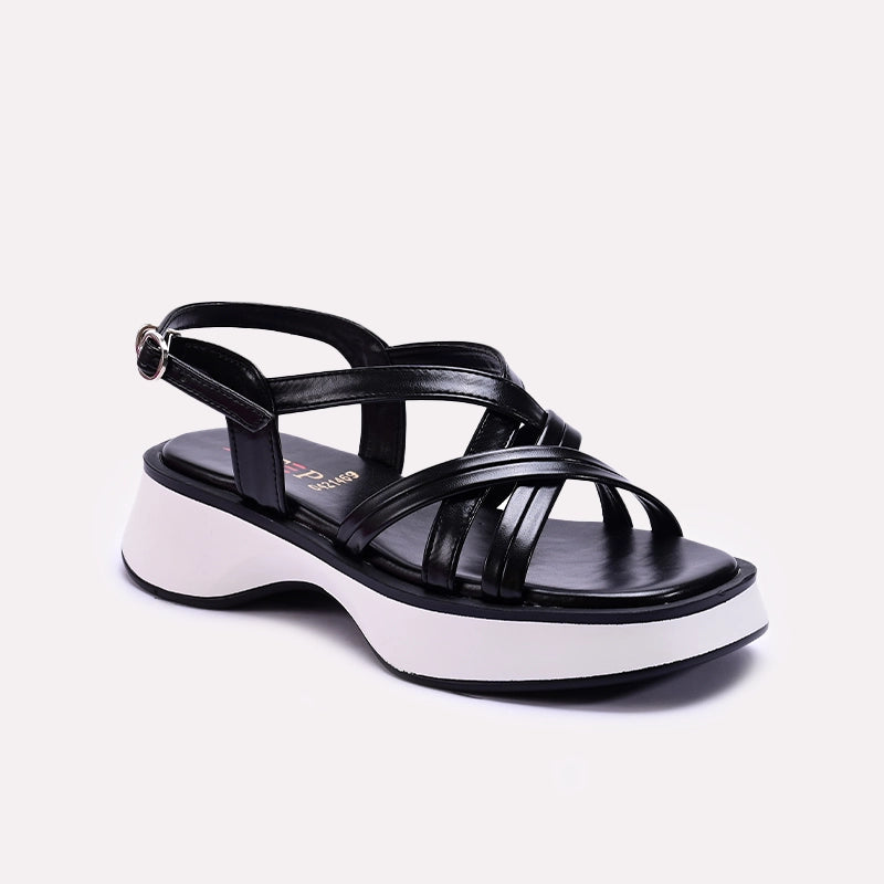 Black Chunky Casual Sandals