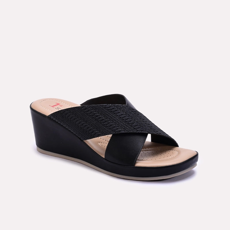 Black_Criss_Cross_Casual_Wedge_Slippers_0413266_1.webp