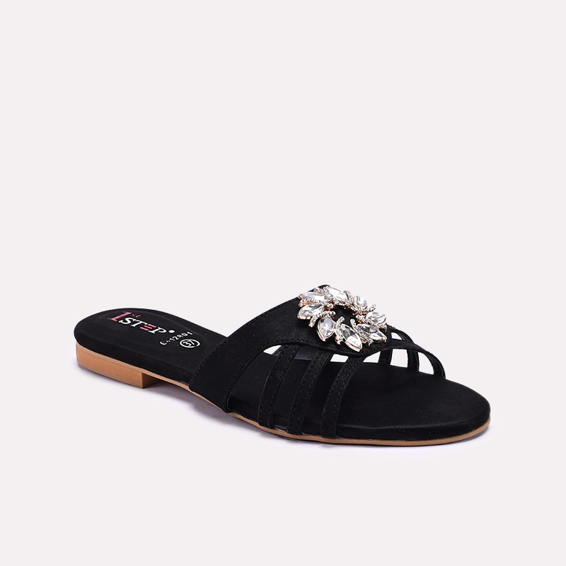 Black Fancy Slippers 0412801