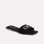 Black Flat Casual Slippers 0412816