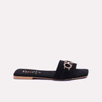 Black Flat Casual Slippers 0412816