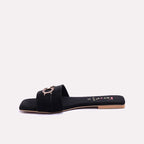 Black Flat Casual Slippers 0412816