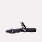Black Flat Fancy Slippers 0412872