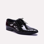 Black Glossy Derby Shoes 0111273