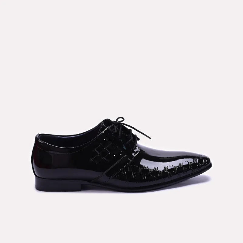 Black Glossy Derby Shoes 0111273