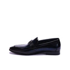Black Glossy Slip On Dress Shoes 0111269