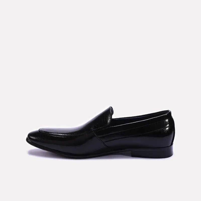 Black Glossy Slip On Shoes 0111271