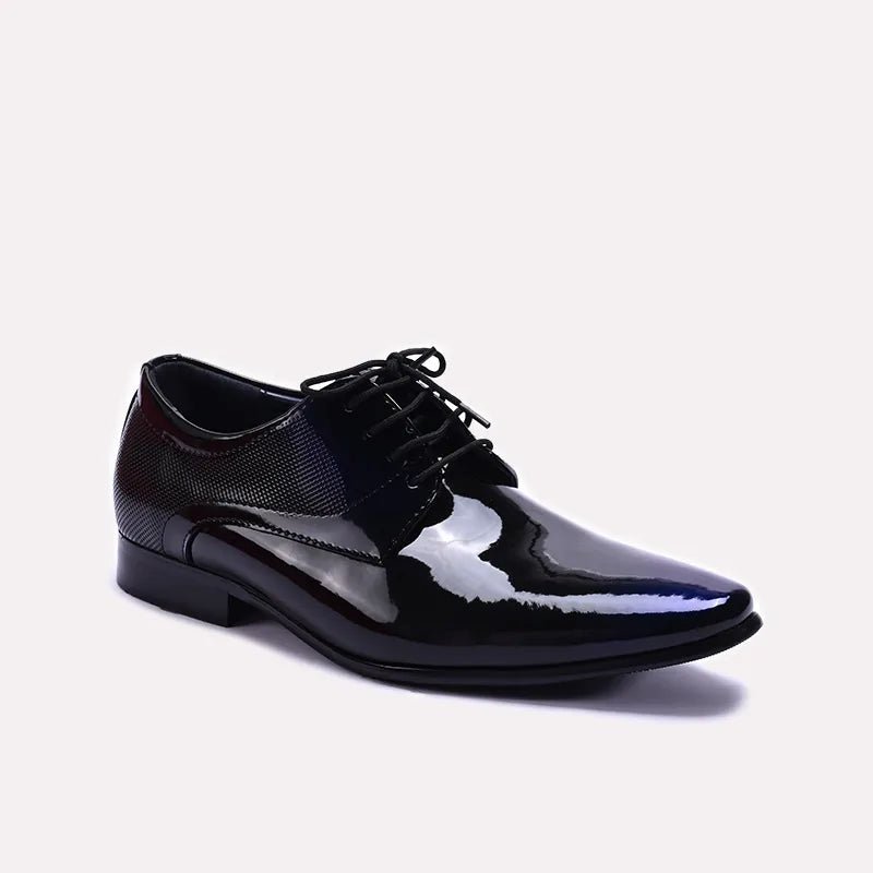 Black Lustrous Derby Dress Shoes 0111279