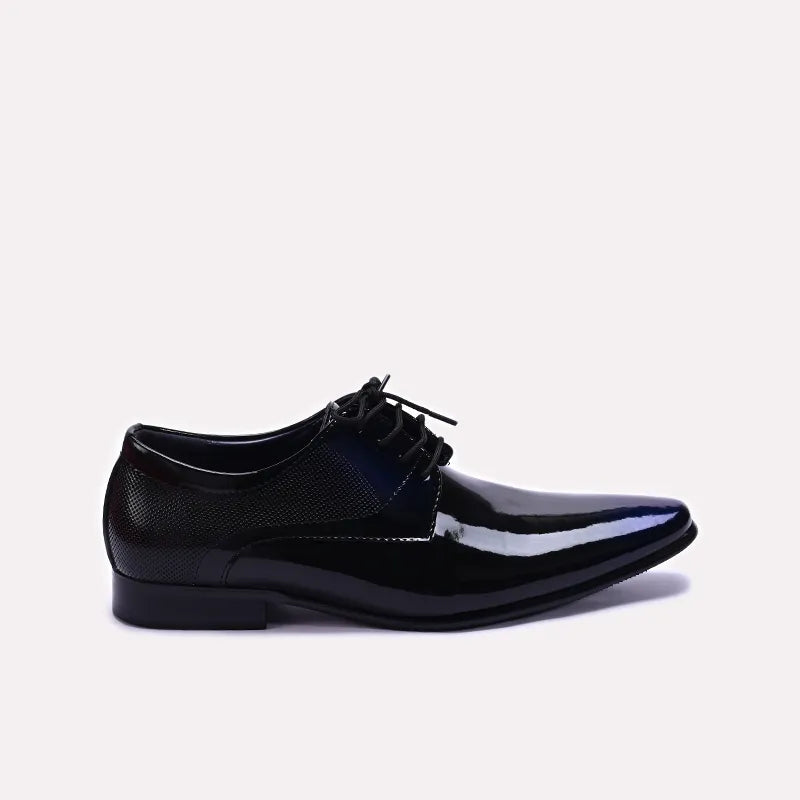Black Lustrous Derby Dress Shoes 0111279