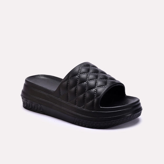 Black Platform Casual Slippers 0412975