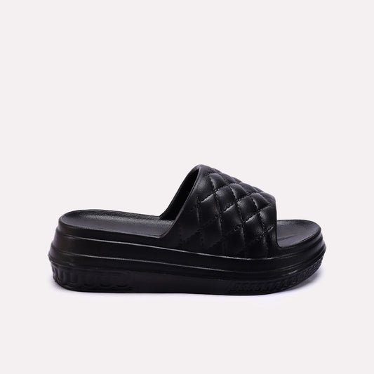 Black Platform Casual Slippers 0412975