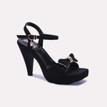 Black Pointed Heel Casual Sandals