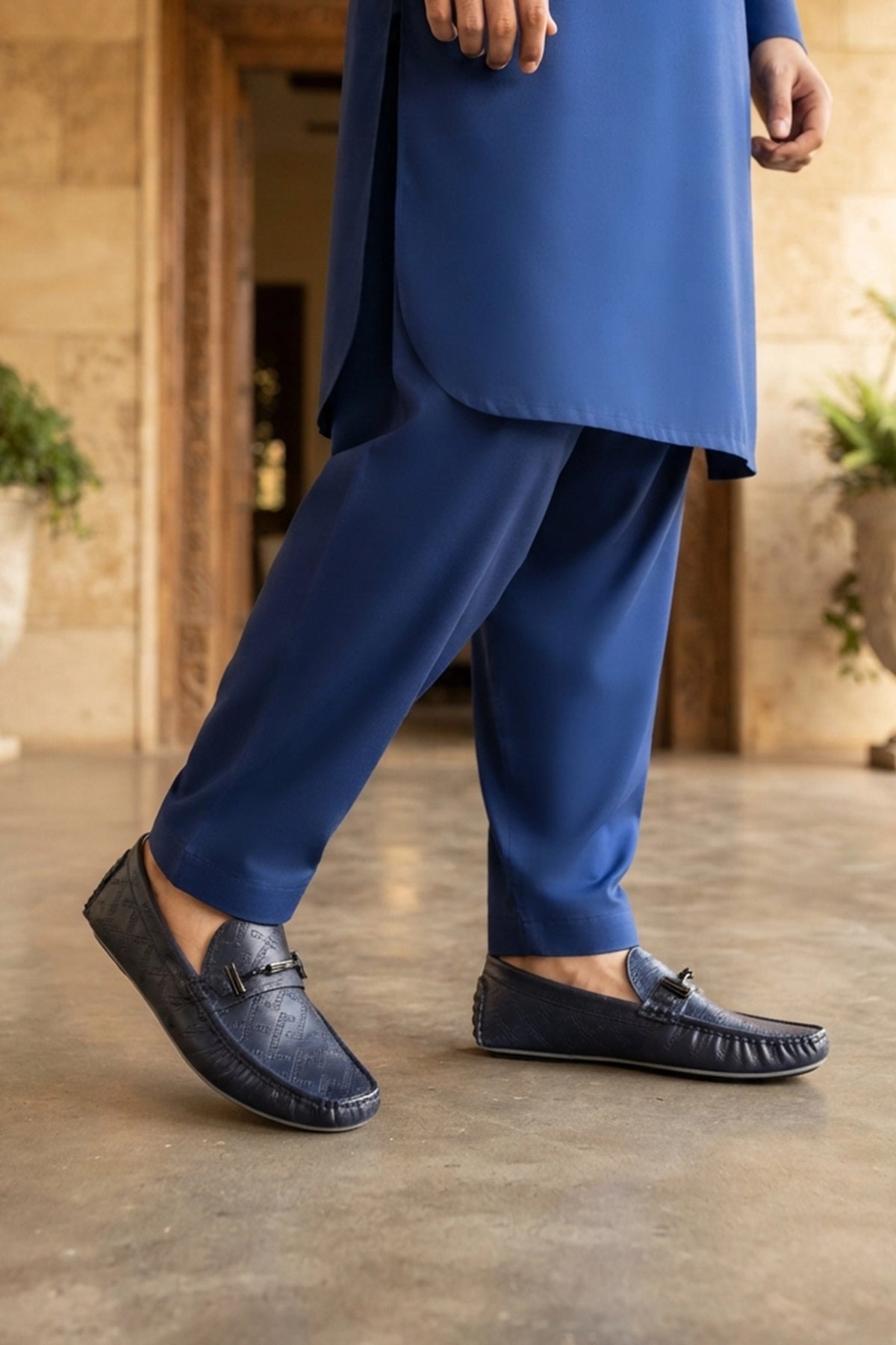 Blue Loafer Shoes 0130943