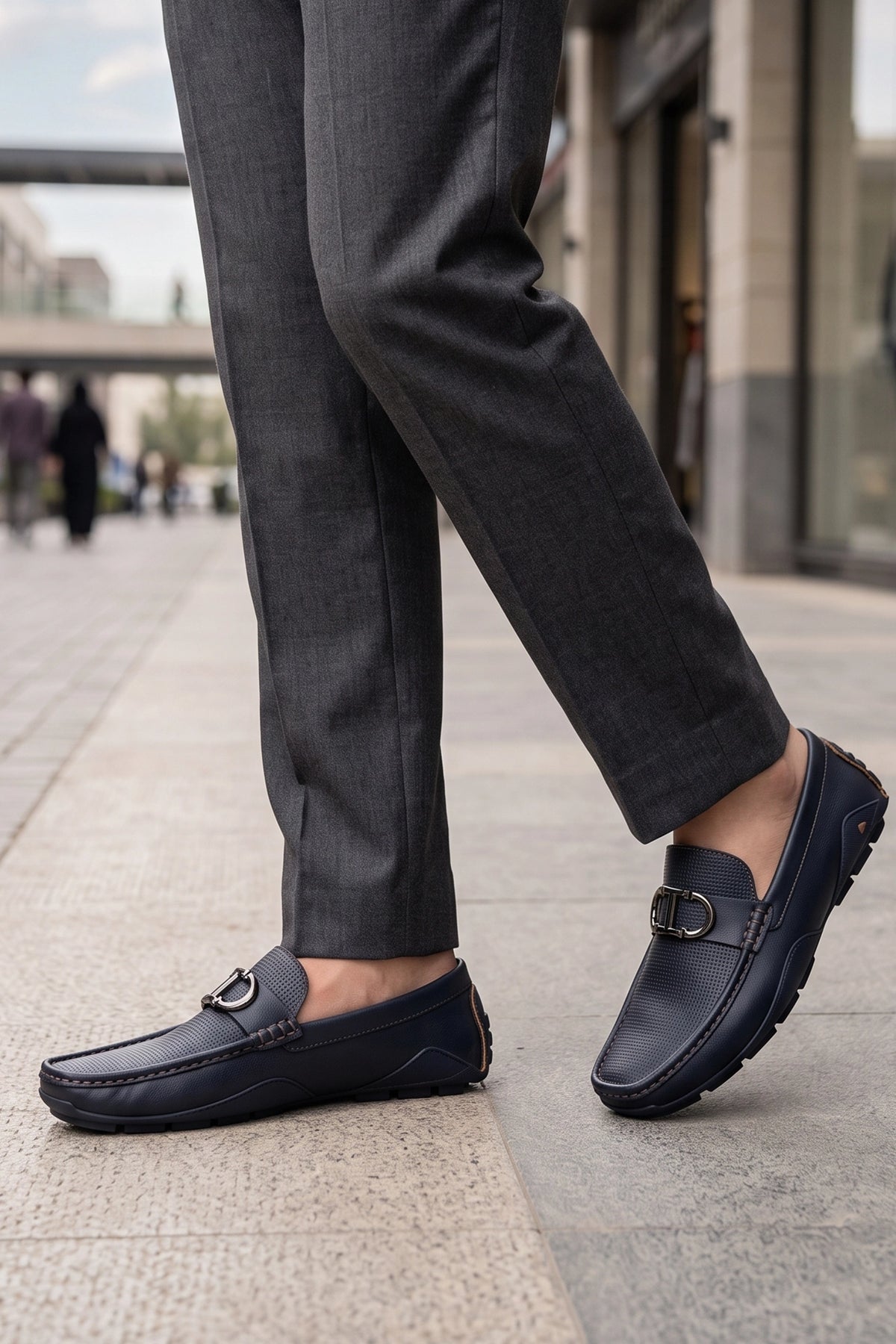 Blue Loafer Shoes 0130995