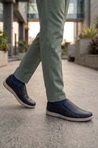 Blue Slip On Sneakers 0120607