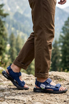 Blue Velcro Strap Sandals 0141181