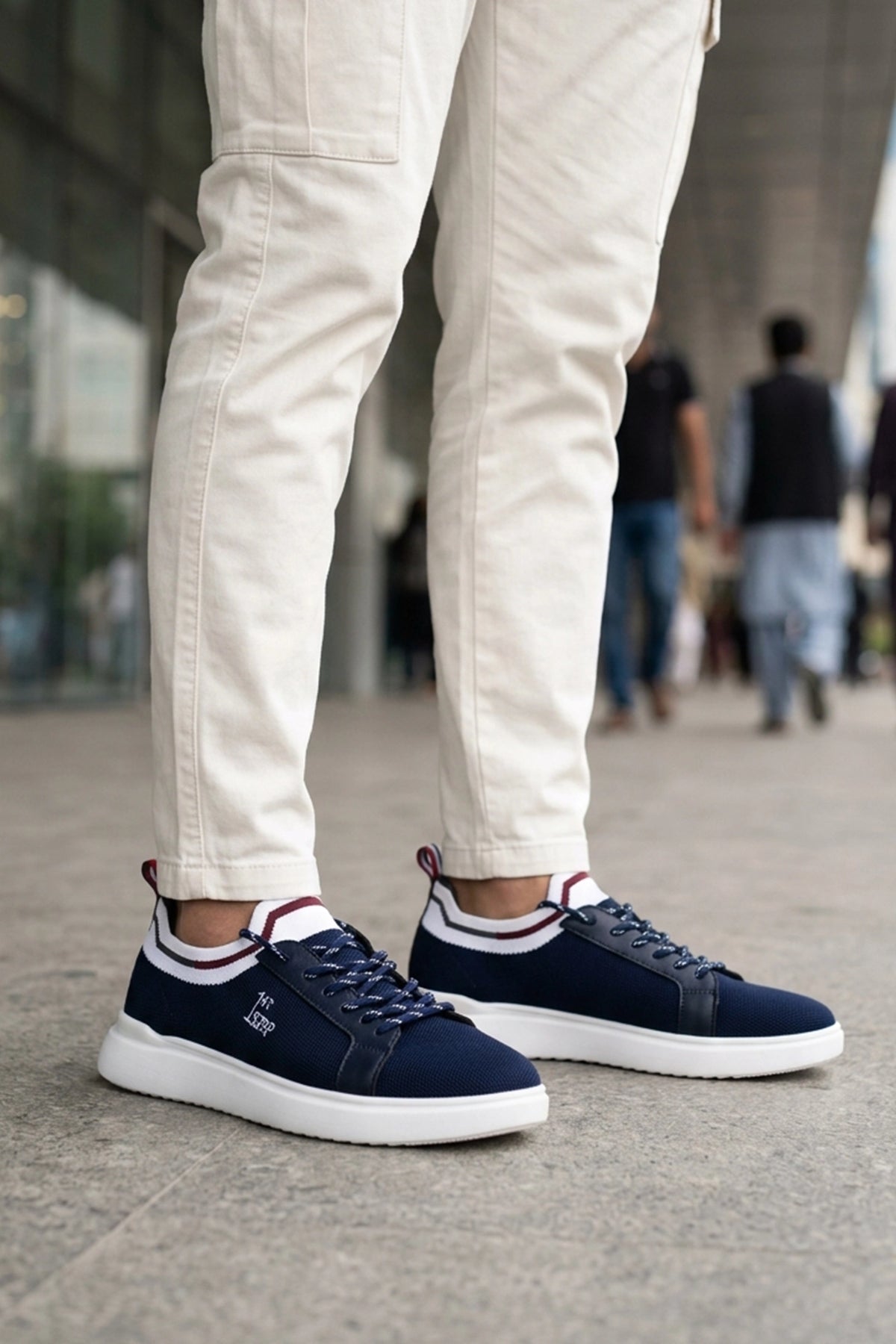 Blue Walking Sneakers For Men 0120546