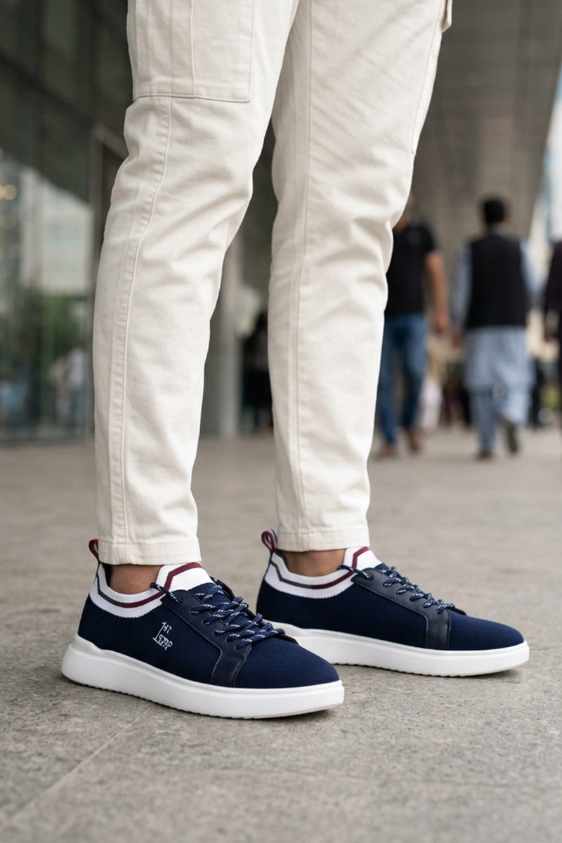 Blue Walking Sneakers For Men 0120546