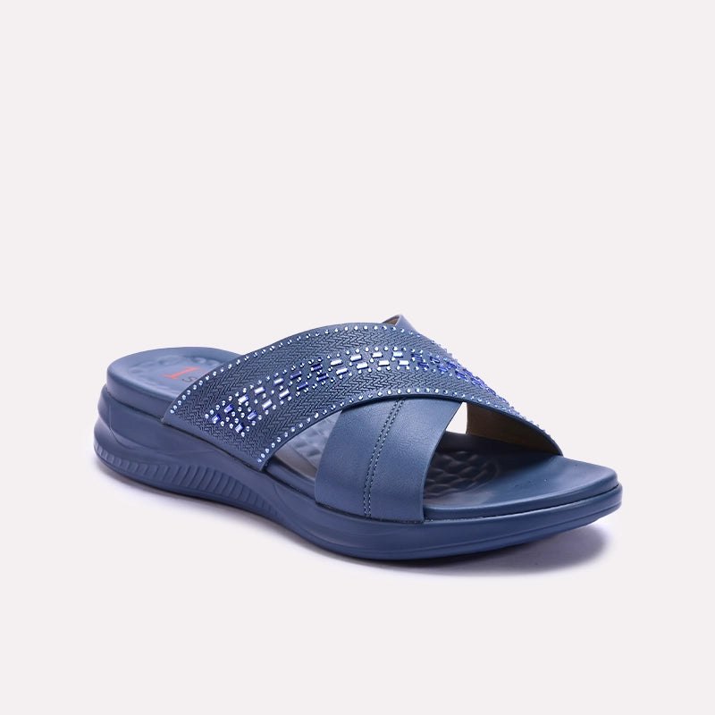 Blue Comfy Casual Slippers 0413270