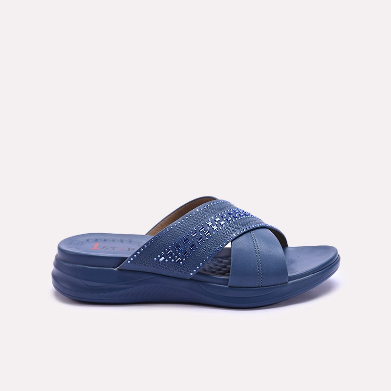 Blue Comfy Casual Slippers 0413270