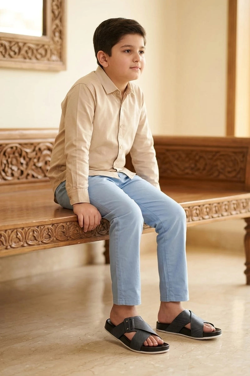 Boy Casual Slipper Black 0630326