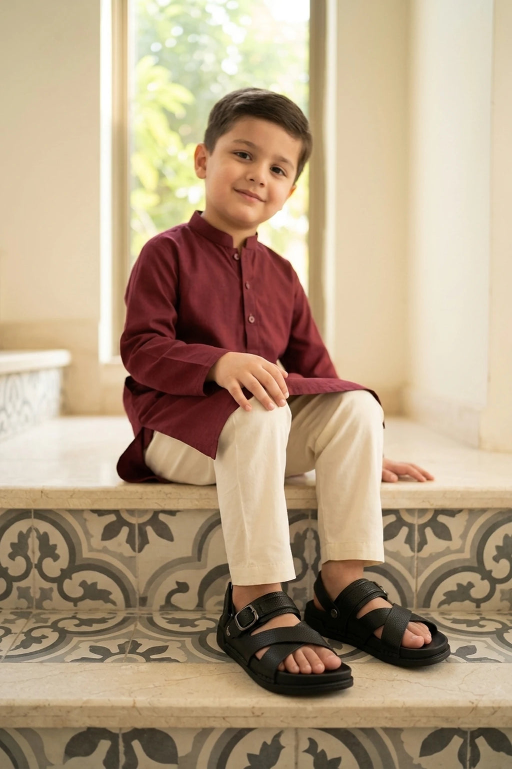 Boy Formal Sandal Black 0620928