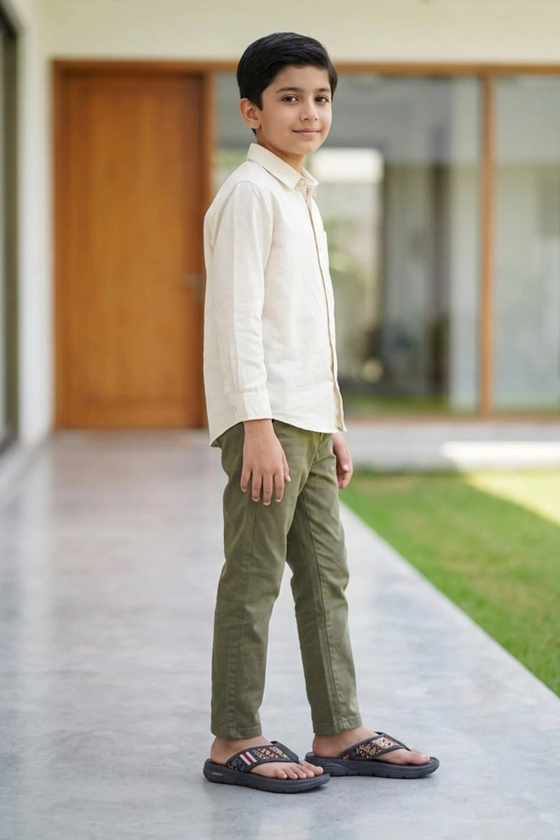 Boy Gray Casual Slippers 0630293
