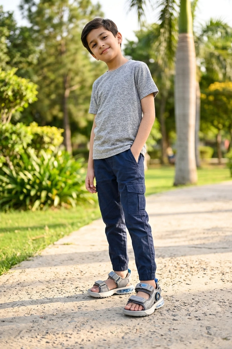 Boy Gray Sports Sandals for  0620903
