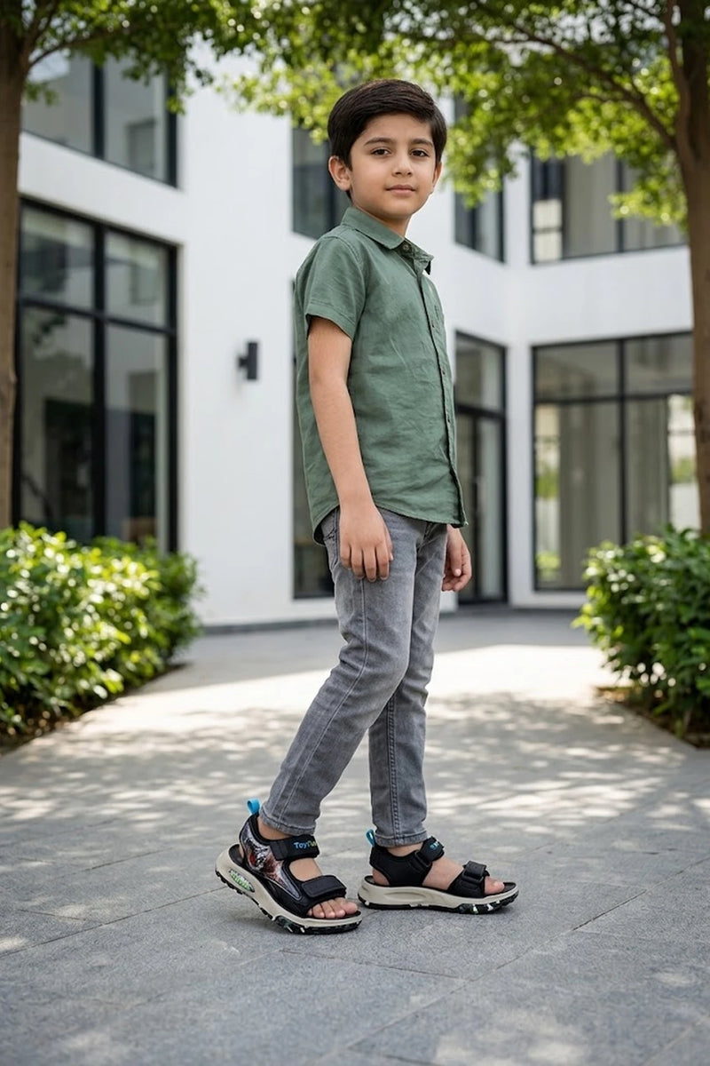Boy Green Sports Sandals 0620906