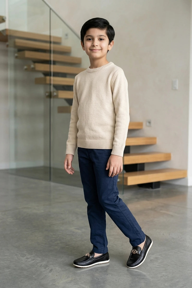 Boy Loafer Shoes Black 0610579
