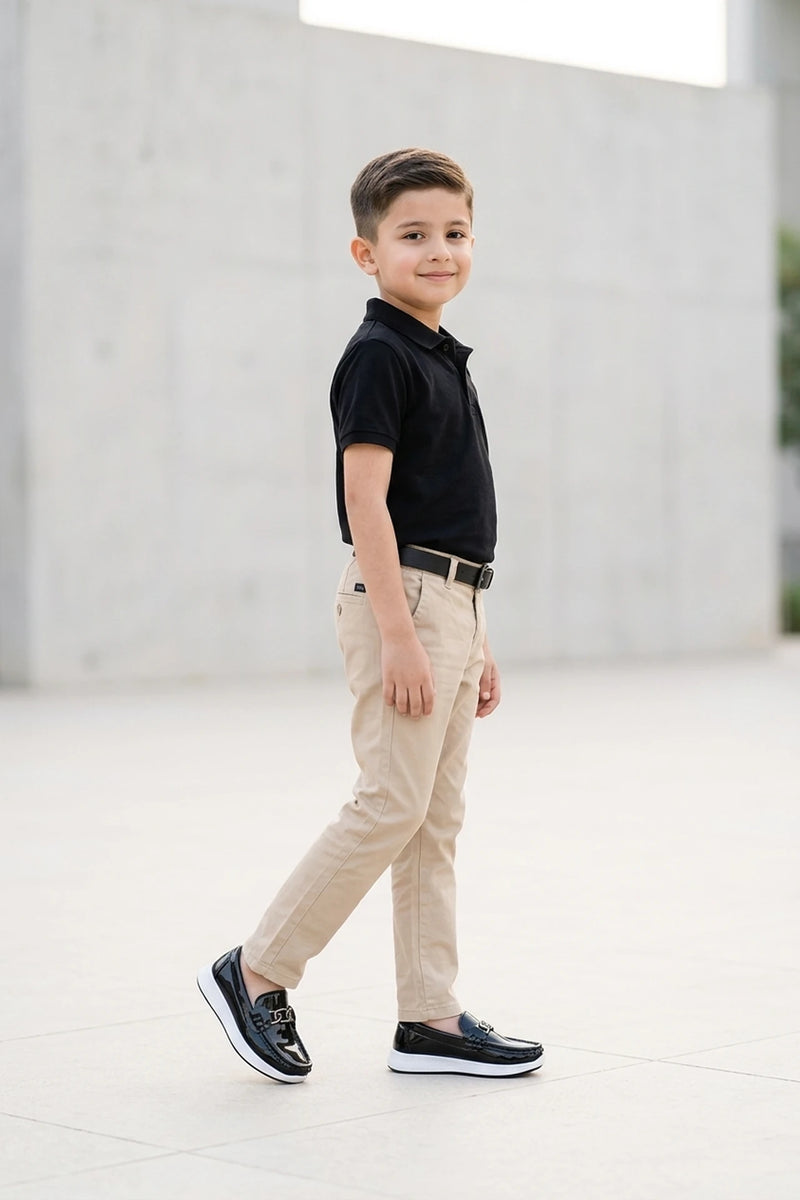 Boy Loafer Shoes Black 0610677