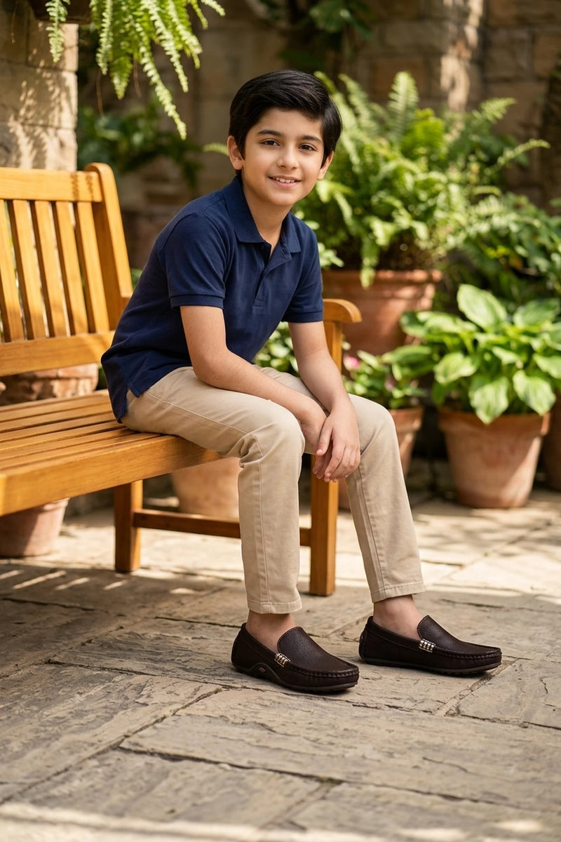 Boy Loafer Shoes Brown 0610556