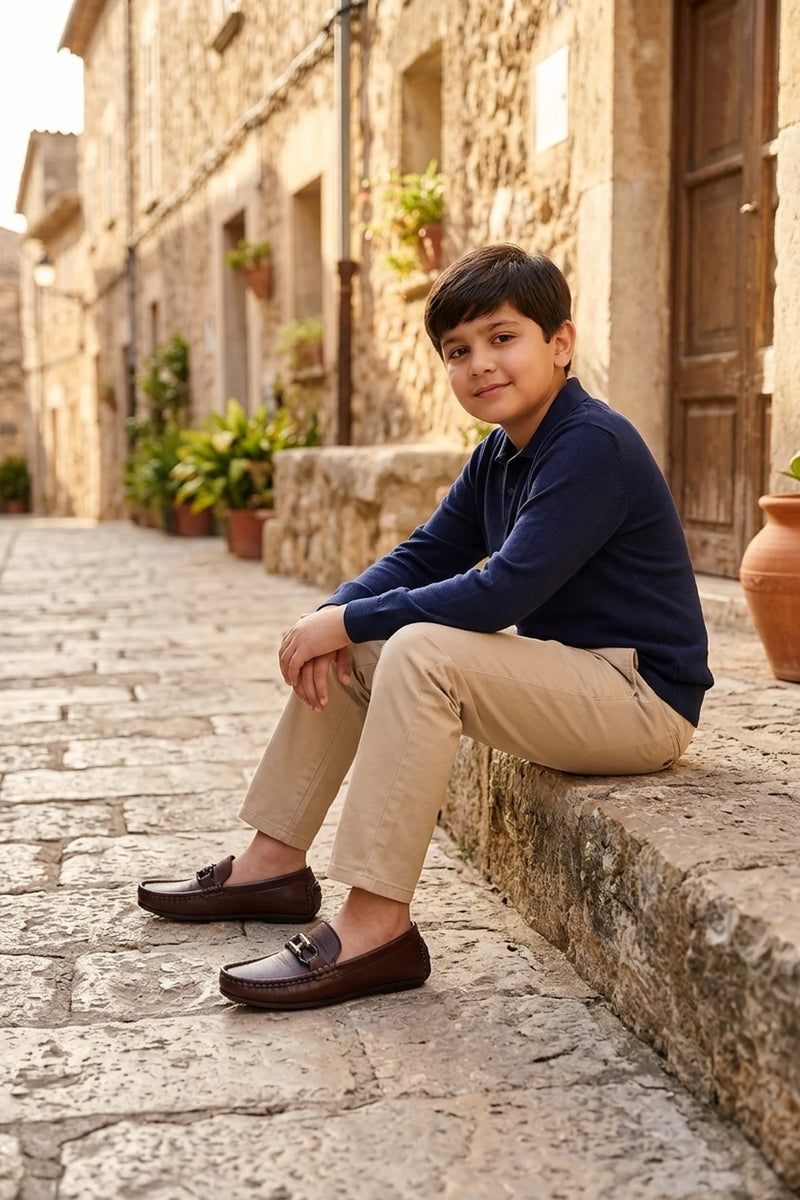 Boy Loafer Shoes Brown 0610617