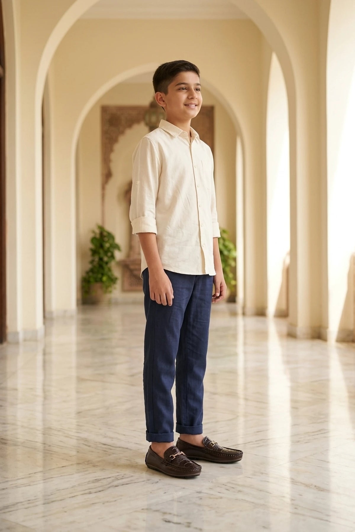Boy Loafer Shoes Brown 0610626