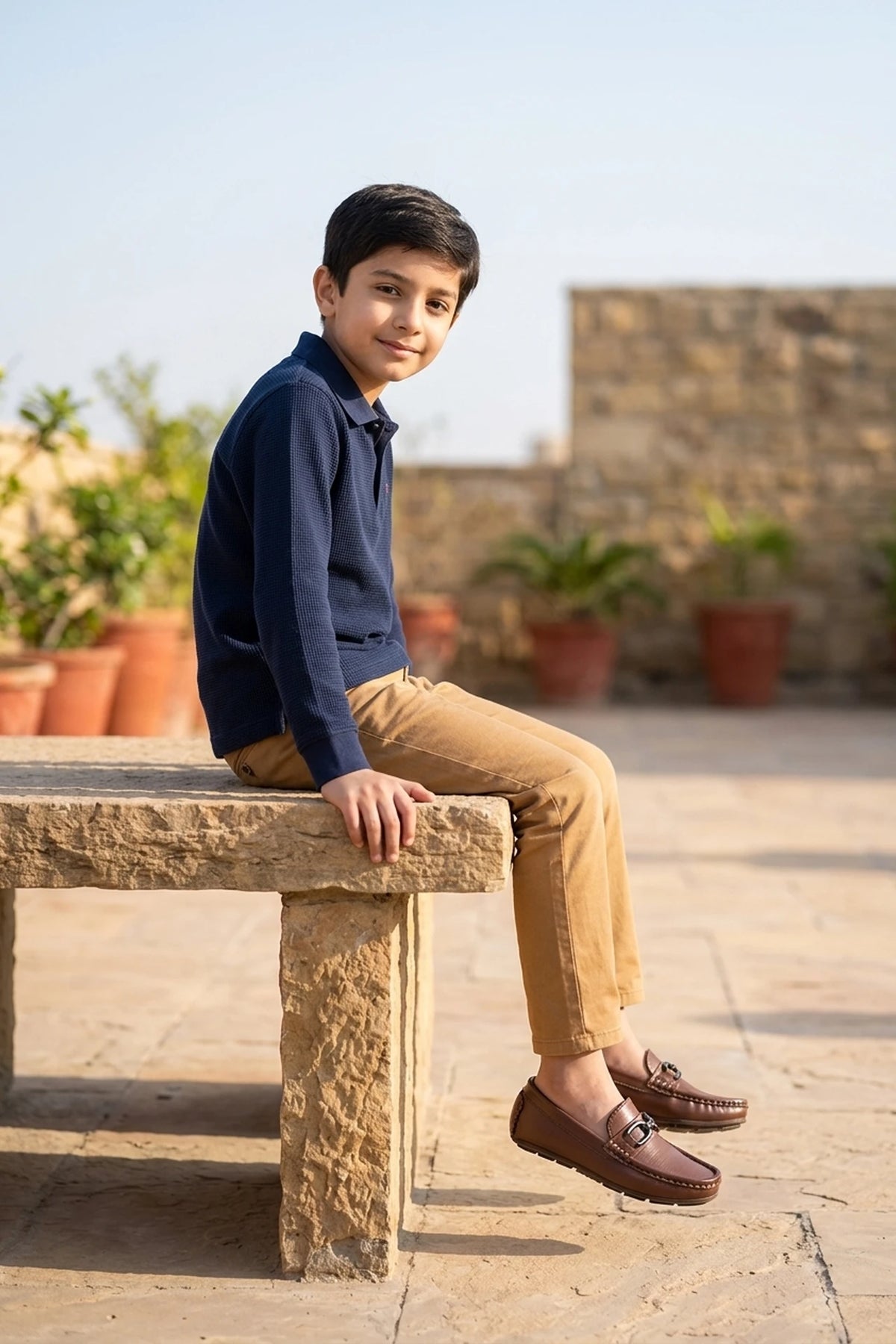 Boy Loafer Shoes Brown 0610642