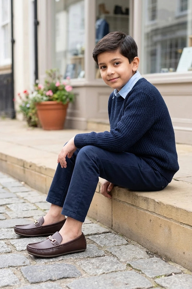 Boy Loafer Shoes Brown 0610648