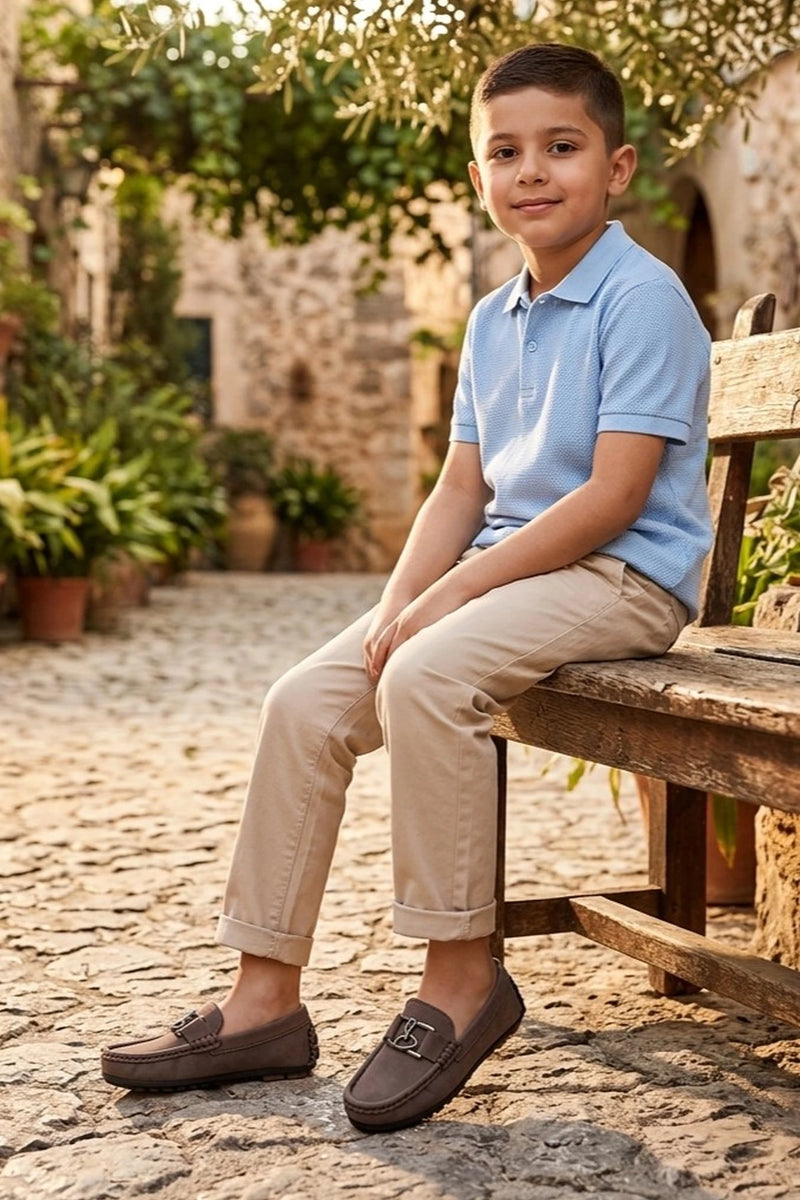 Boy Loafer Shoes Khaki 0610563