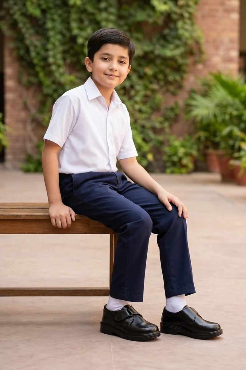 Boy School Shoes Black 0610465