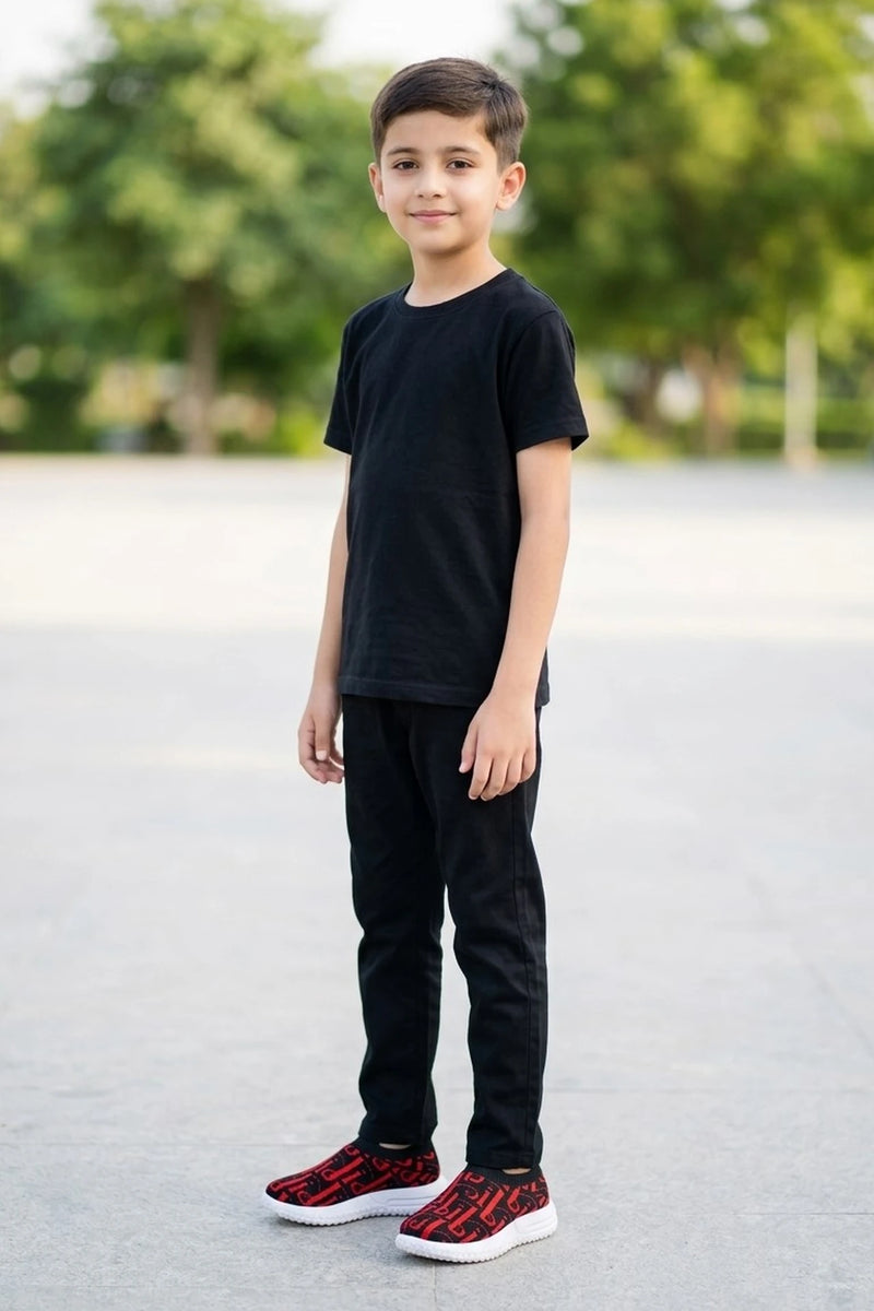 Boy Sneaker Shoes Black 0640105