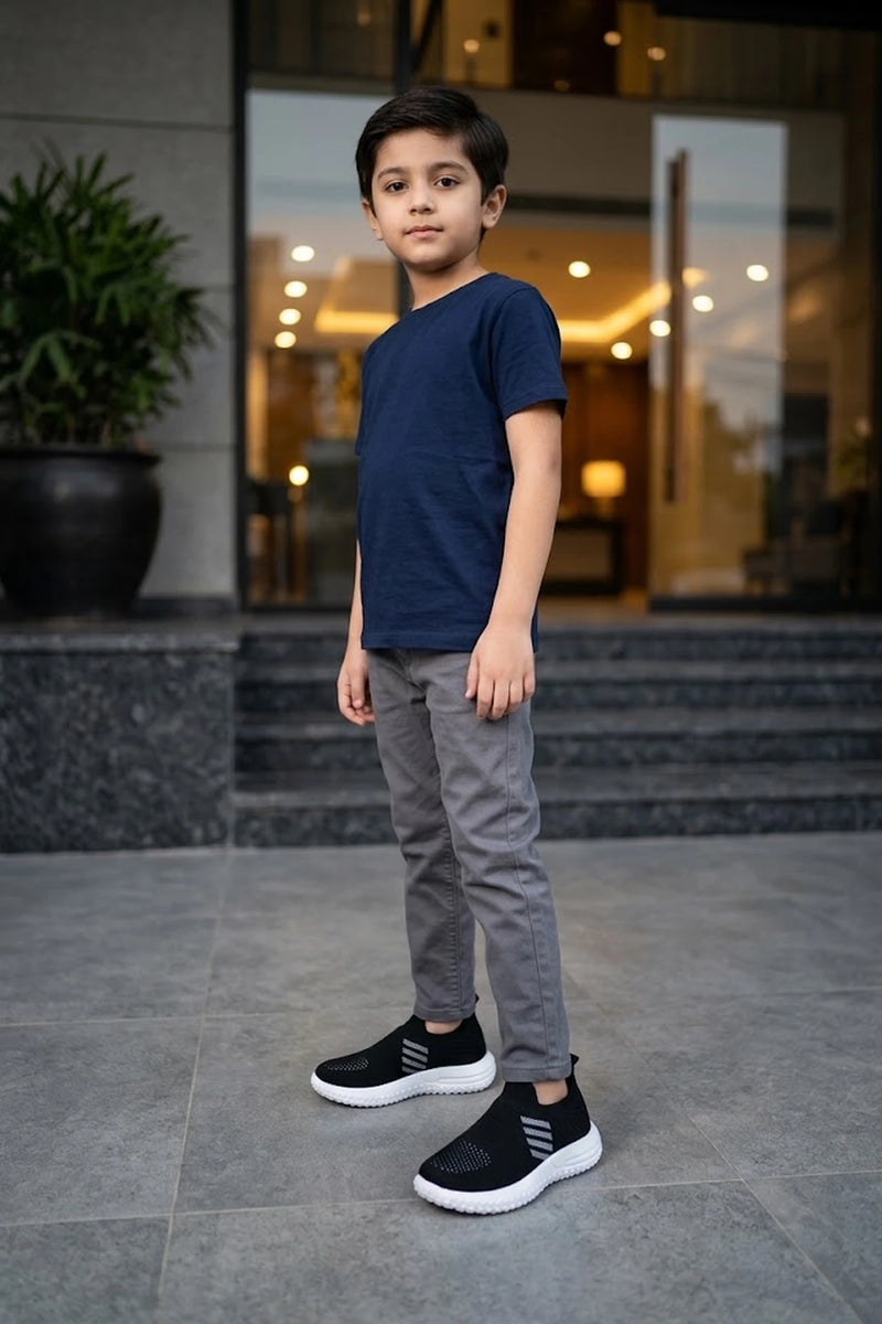 Boy Sneaker Shoes Black 0640106