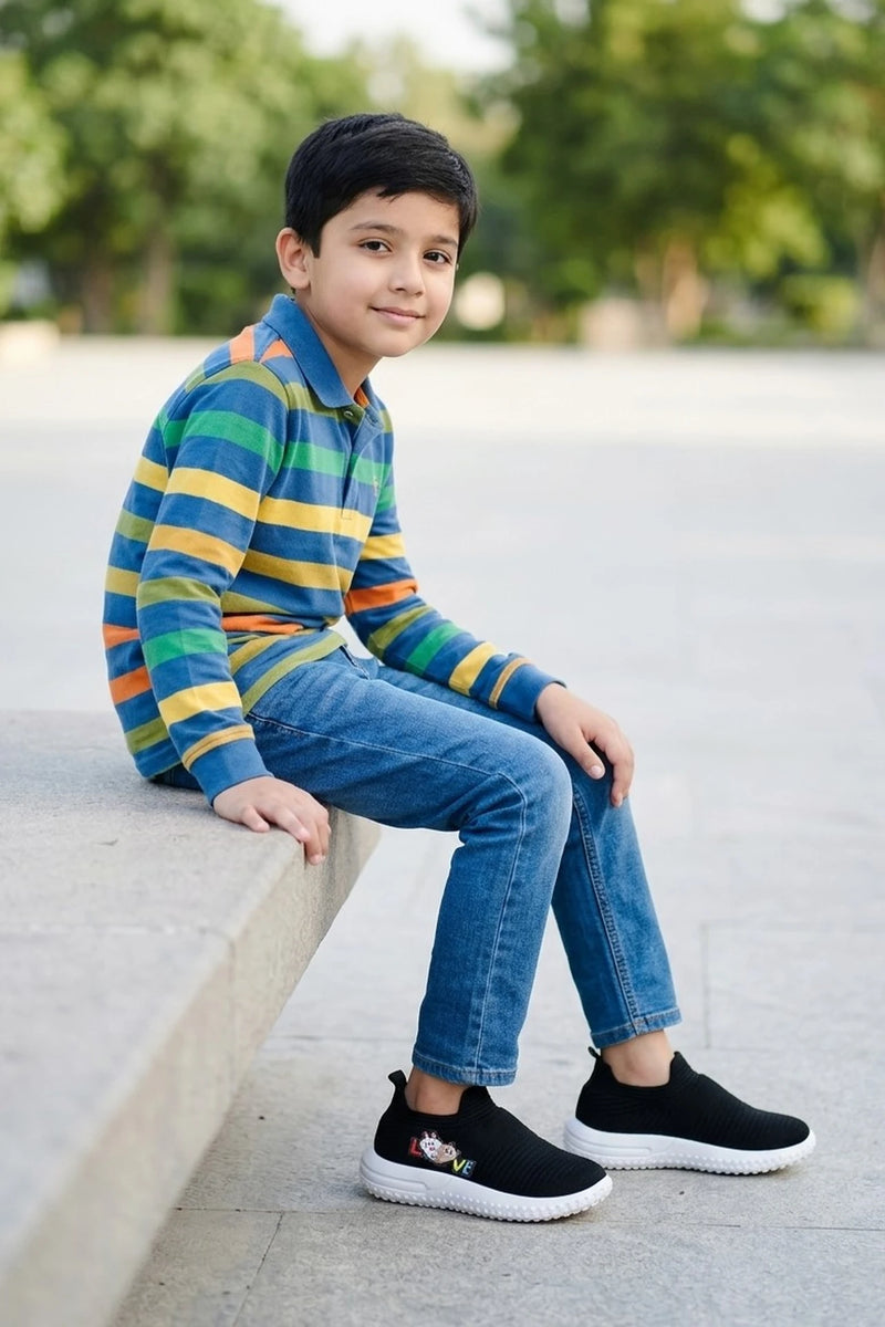 Boy Sneaker Shoes Black 0640107
