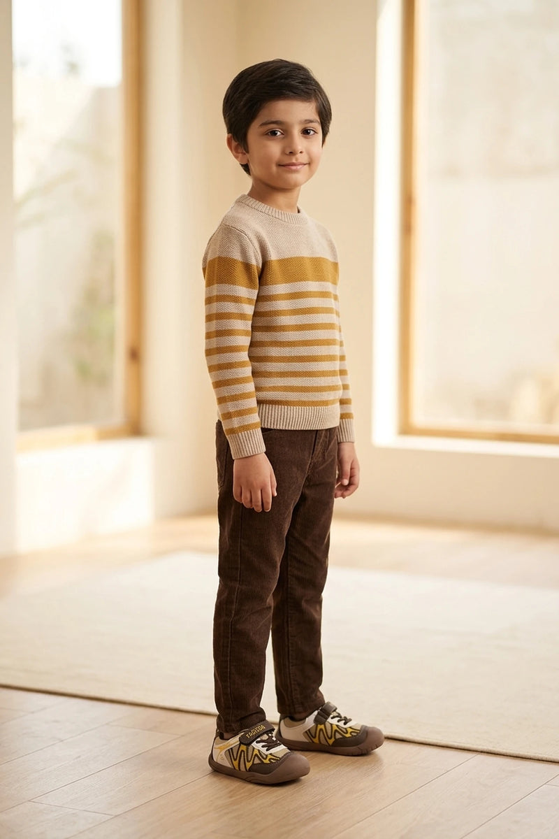 Boy Sneaker Shoes Brown 0640120