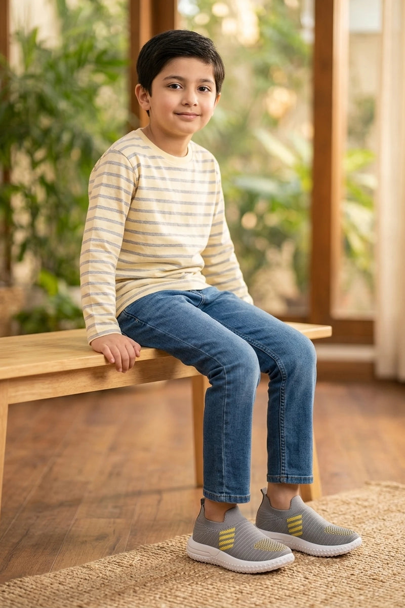 Boy Sneaker Shoes Gray 0640106