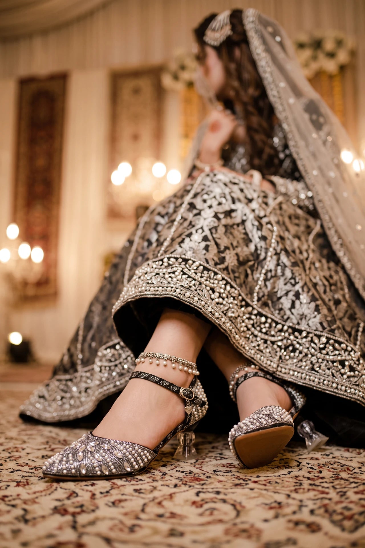 Bridal Court Shoes Black 0450186