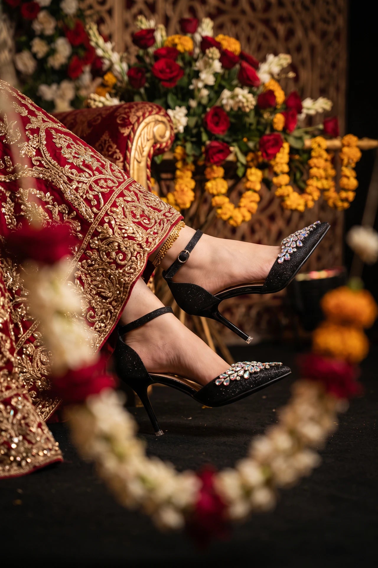 Bridal Court Shoes Black 0450195